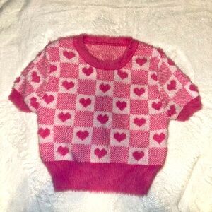 SHEIN short sleeve heart top